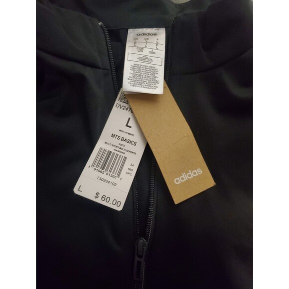 Adidas Black Track Suit NWT - Jacket & Pants Set, Lightweight Athletic Wear 0039 - Picture 6 of 7